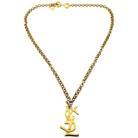 ysl necklace mens|vintage ysl jewelry.